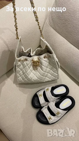 Chanel Дамски Чехли Шанел - Налични Различни Цветове Код E711, снимка 8 - Чехли - 51242465