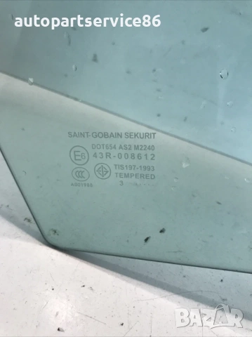 Предно дясно стъкло на прозореца за врата/капака за Mazda 3 (2005) 43R-008612