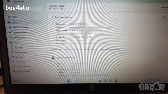 HP EliteBook 2570p Win 11, снимка 5 - Лаптопи за дома - 49391398