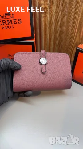 Hermes ⚜️ Естествена Кожа ⚜️ Дамски Протмонета , снимка 6 - Портфейли, портмонета - 55709491