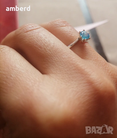 Нежен и елегантен сребърен пръстен - модел R062, снимка 8 - Пръстени - 53614259