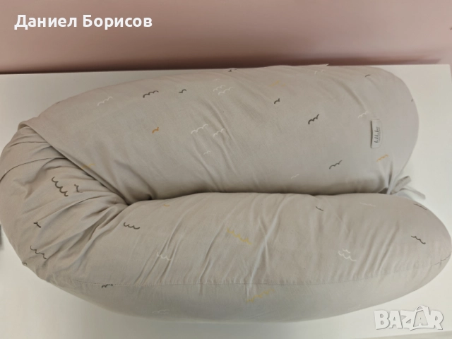 Голяма мултифункционална възглавница за бременни и кърмене KikkaBoo