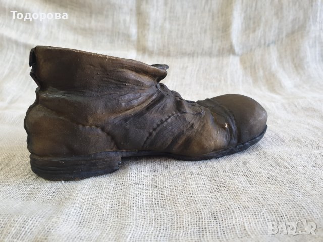 Старинна красива пластика на стара обувка, снимка 2 - Статуетки - 41763644