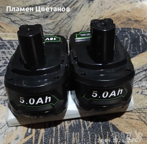 Батериu Ryobi 18 в./5 Ah.Нови., снимка 3 - Винтоверти - 56255756