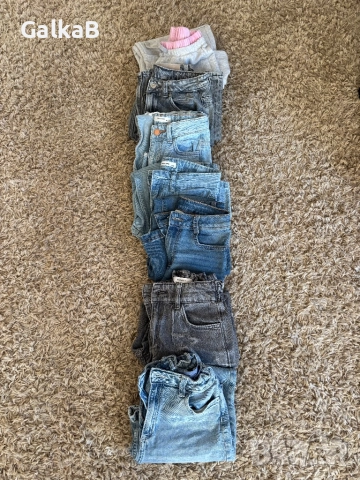Лот дънки за момиче 134см 9г ZARA HM RESERVED