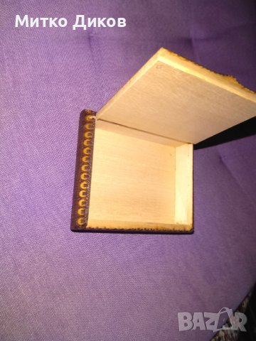 Кутия за карти от соца или други неща нова 105х83х22мм, снимка 6 - Колекции - 42505423