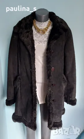 "Steve Madden" / Естествен велур / Дамски кожух / 44 EU , снимка 2 - Палта, манта - 48877475