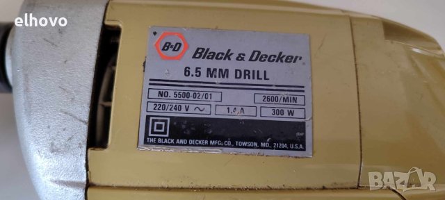 Бормашина Black&Decker 5500-02/01, снимка 8 - Бормашини - 44385801