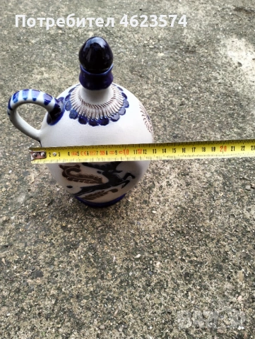 Стара керамична бутилка, снимка 5 - Антикварни и старинни предмети - 53392918