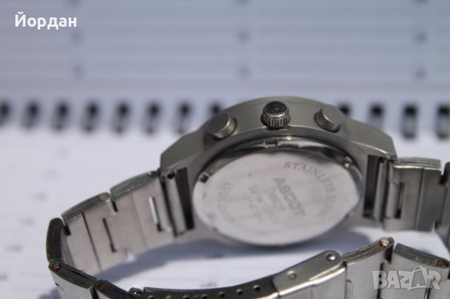 Мъжки японски часовник ''Ascot'' /кварц/ хронограф, снимка 8 - Мъжки - 40790767