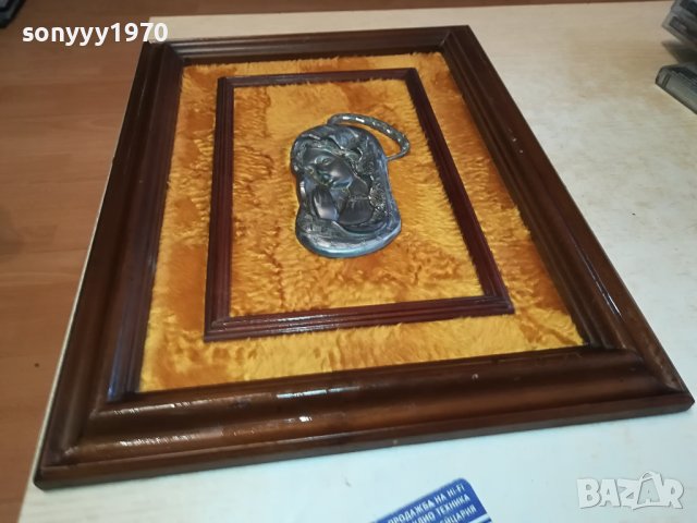 богородица-картина от германия 2002241551, снимка 10 - Антикварни и старинни предмети - 44387395