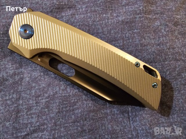 BEKETEN Overlord Dinosaur М390 с DLC покритие, титан, керамични лагери.. , снимка 5 - Ножове - 42400646