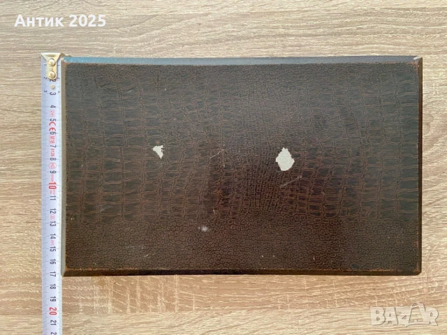 Винтидж англиски комплект от 12 ножа за маса с дръжки от естествена кост в оригинален калъф, снимка 5 - Антикварни и старинни предмети - 50550659