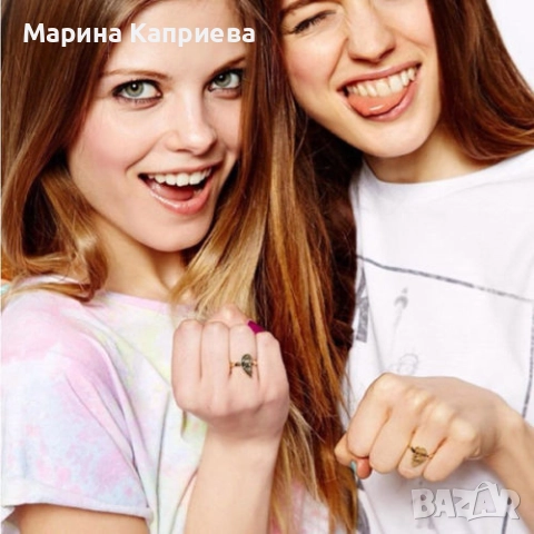 Пръстени "Partners in crime" (Best Friends) /A-50/, снимка 3 - Пръстени - 51535629