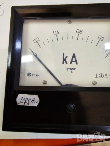 Амперметър система 1 килоампер 1000 ампера  за токов трансформатор 1000/5 , снимка 2 - Друга електроника - 41728255