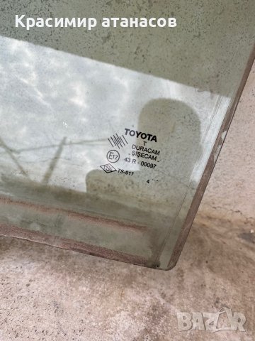 Странично стъкло Задни ляво за Тойота корола версо.2004-2008г, снимка 3 - Части - 40134353