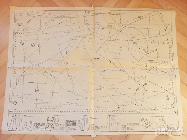 Подлистници с кройки от 70-те години от в. "Жената днес", снимка 9 - Други - 48287086