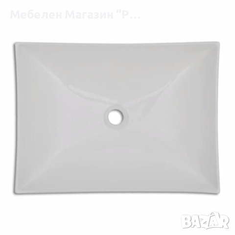 Керамична мивка в силно гланцирано бяло, за баня  , снимка 4 - Мивки - 44824389