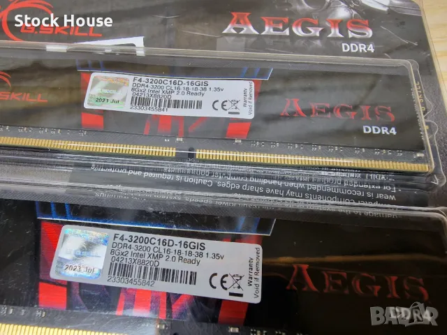 ⚠️Нова 16GB DDR4 кит kit G.Skill Aegis 3200Mhz, снимка 2 - RAM памет - 47756412