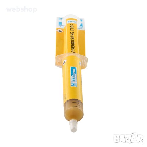 Българска смазка MGS, универсална грес, до 120°C, спринцовка, флакон, 10ml, снимка 2 - Други машини и части - 41334378