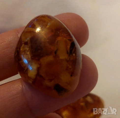 Ръкавели от Балтийски кехлибар, снимка 2 - Колиета, медальони, синджири - 51757584