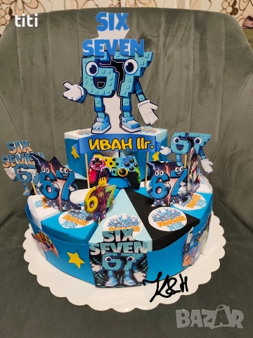 Картинена торта Six-seven 