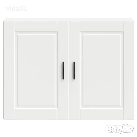 vidaXL Кухненски стенен шкаф Porto, бял, инженерно дърво, снимка 6 - Шкафове - 56148225