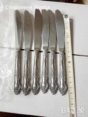 Ретро Винтидж стари немски прибори хранене старинни немски прибори десертен нож десертни ножове, снимка 3 - Антикварни и старинни предмети - 48343592