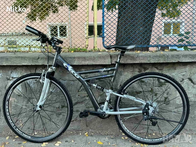 28 цола алуминиев велосипед с 21 скорости усилени капли амортисьори предни и задни като нов , снимка 2 - Велосипеди - 52166345