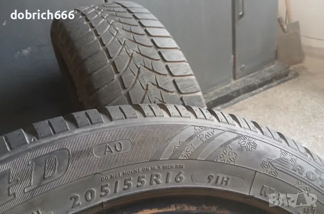 205/55/16 зимни гуми Dunlop 20 евро двете, снимка 4 - Гуми и джанти - 56188922