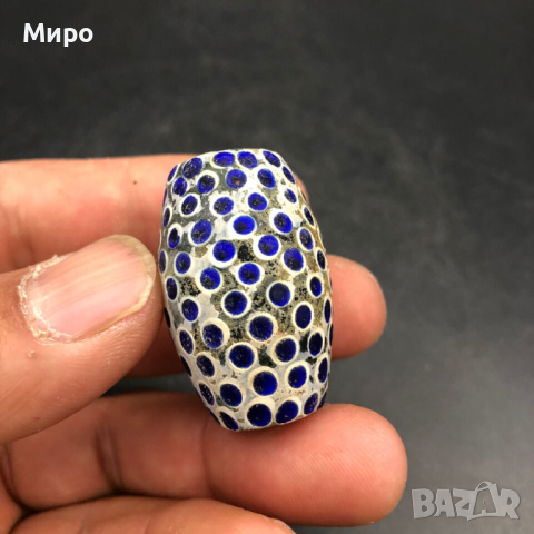 РИСУВАНО СТЪКЛО СТАРА МЪНИСТА ТАЛИСМАН ПРОТИВ УРОКИ АМУЛЕТ, снимка 2 - Антикварни и старинни предмети - 44930859