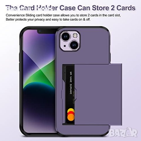 Нов Калъф за телефон iPhone 14 с държач за карта Подарък Мъже Жени Айфон, снимка 8 - Аксесоари за Apple - 41919326