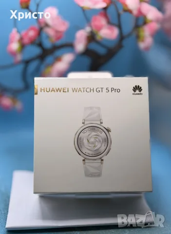 НОВ!!! Дамски смарт часовник Huawei Watch GT 5 Pro, 42mm, Бял, снимка 3 - Смарт часовници - 55728494