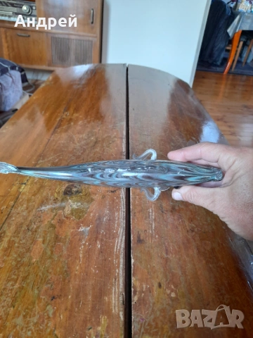 Стъклена фигура,фигурка,риба #5, снимка 5 - Други ценни предмети - 53024376