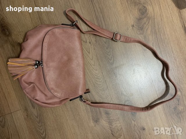 Дамска кожена чанта с дълга дръжка, снимка 1