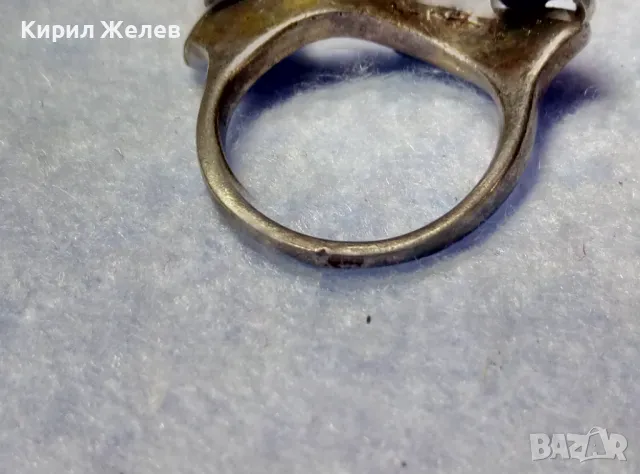 АРТ НУВО СТИЛ ДИЗАЙНЕРСКИ СРЕБЪРЕН ПРЪСТЕН ОКСИДИРАНО СРЕБРО 925 РЪЧНА ХУДОЖЕСТВЕНА ИЗРАБОТКА 49286, снимка 10 - Пръстени - 50416836