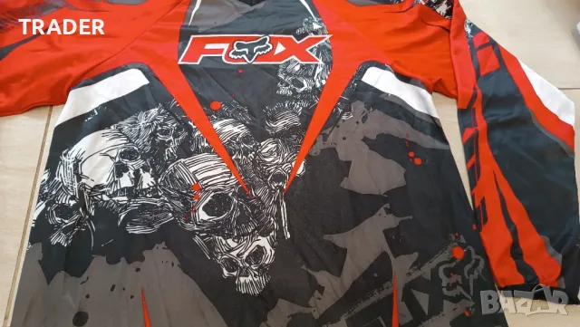 ветровка, джърси, тениска с дълъг ръкав блуза мотокрос колоездене МТВ маунтинбайк FOX, снимка 9 - Спортни дрехи, екипи - 37762499