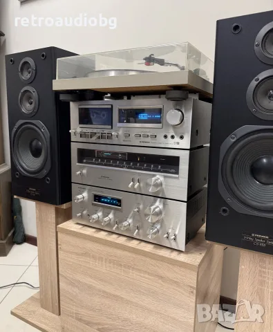 🔈Ретро аудио сет PIONEER синя серия - усилвател, тунер, дек, грамофон + тонколони🔈, снимка 2 - Аудиосистеми - 56164696