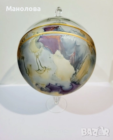 Много голяма коледна топка изработена от ръчно рисуван кристал JOSKA Kristall , снимка 3 - Други ценни предмети - 52313598