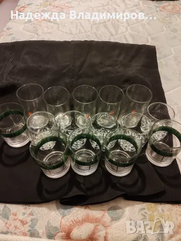 Три комплекта стъклени чаши , снимка 7 - Чаши - 48579152