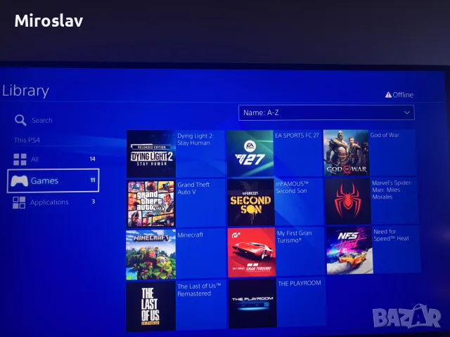 Хакнат Ps4 FAT 500GB 10 вкарани игри, снимка 5 - PlayStation конзоли - 56331668