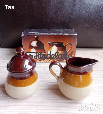 Керамичен сет каничка, захарница, солници и коктиери , снимка 2 - Аксесоари за кухня - 44572301