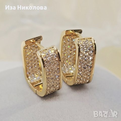 Обици със златно или сребърно покритие, снимка 3 - Обеци - 41906971