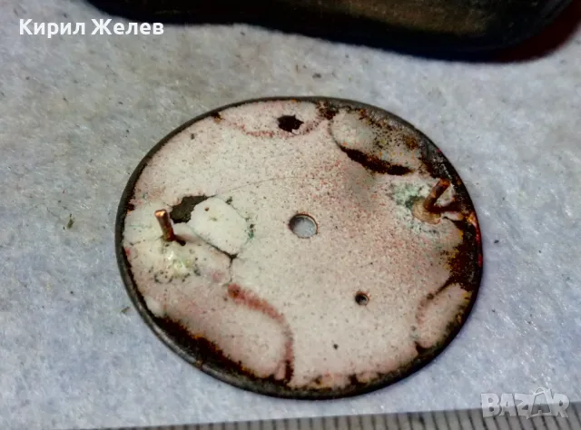 ПОРЦЕЛАНОВ ЦИФЕРБЛАТ с АРАБСКИ ЦИФРИ от СТАР КОЛЕКЦИОНЕРСКИ ДЖОБЕН ЧАСОВНИК 49636, снимка 7 - Антикварни и старинни предмети - 48623595