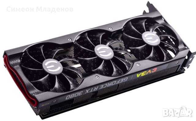 Видеокарта EVGA GeForce RTX 3080 XC3 ULTRA GAMING 10GB, снимка 3 - Видеокарти - 53263019