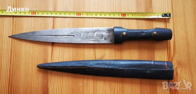 Гръцки кинжал, кама, нож от 19век., снимка 10 - Антикварни и старинни предмети - 50337018