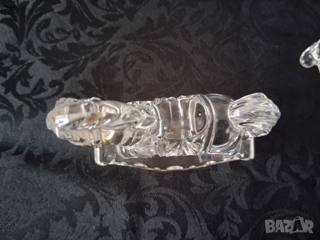 Фигурки Мече И Люлеещо конче Оловен кристал , снимка 7 - Колекции - 52033032