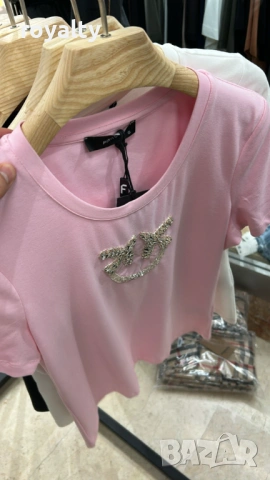 Pinko Нова Розова Дамска Тениска Пинко 