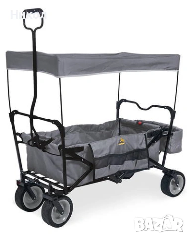 Количка за къмпинг и плаж Pinolino Paco, сгъваема, сива , снимка 3 - Къмпинг мебели - 53468432