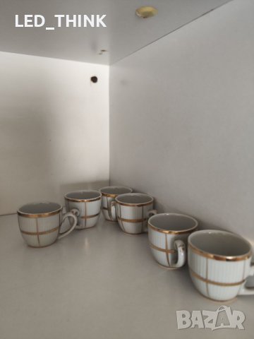 Порцеланови чаши за ракия с украса, снимка 2 - Чаши - 39725525